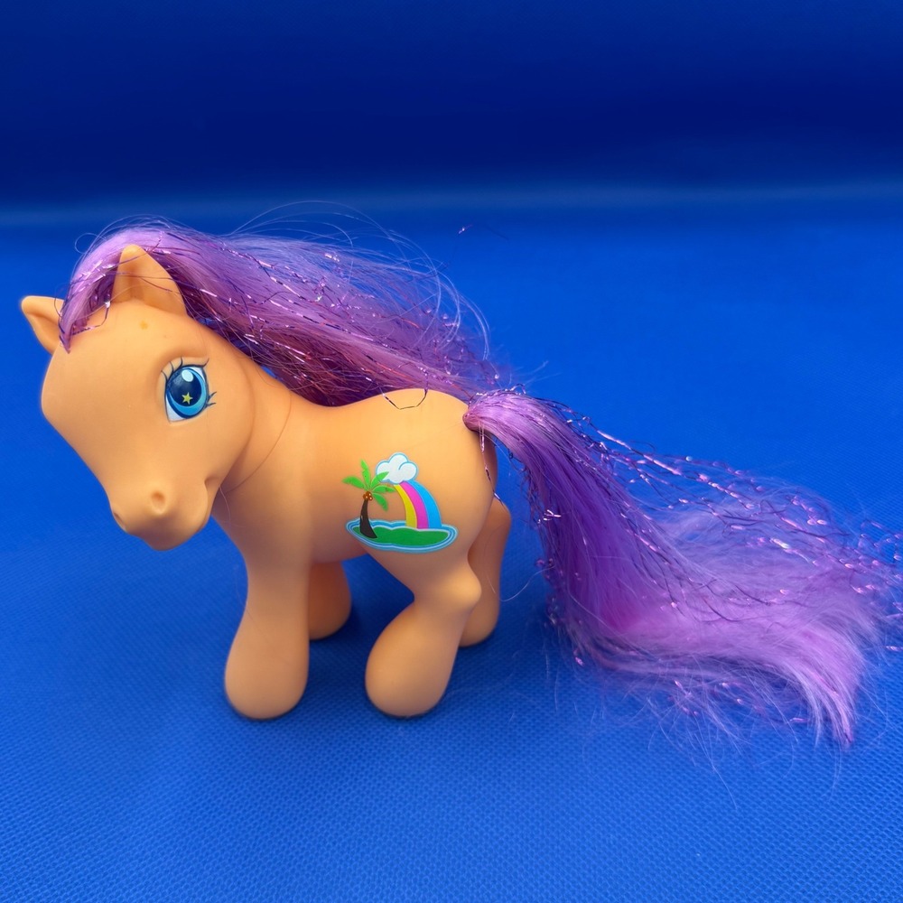 My Little Pony G3 Island Delight 2002 Hasbro Figure Y2K Retro Shimmer Tinsel